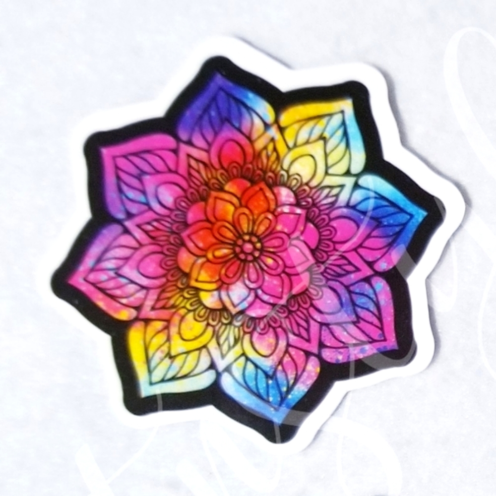 Colorful Flower Sticker